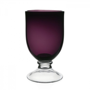 William Yeoward Country Amethyst Footed Hurricane - 11"