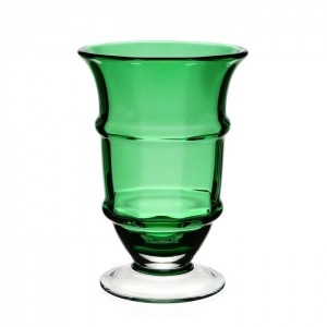 William Yeoward Country Cotswold Footed Vase Apple Green - 9.5"