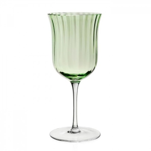 William Yeoward Corinne Water Goblet Green - 11 oz.