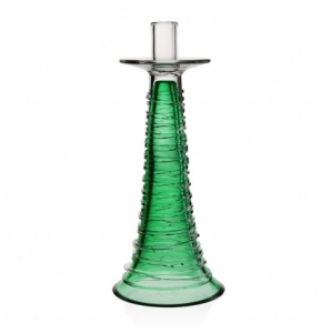 William Yeoward Miranda Candlestick /Seaglass Green - 15"