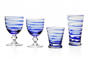 William Yeoward Bella Blue Wine Glass
