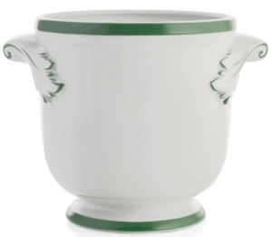 William Yeoward Mara Forest Green Cachepot - 7"