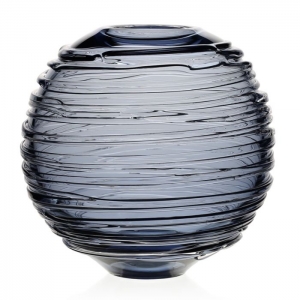 William Yeoward Miranda Globe Vase / Steel Blue - 9"