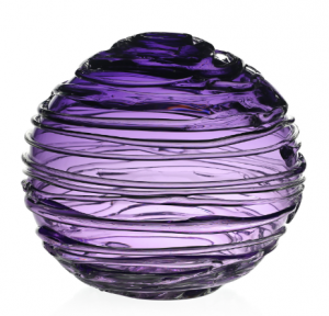 William Yeoward Miranda Globe Vase - Amethyst - 11.75"