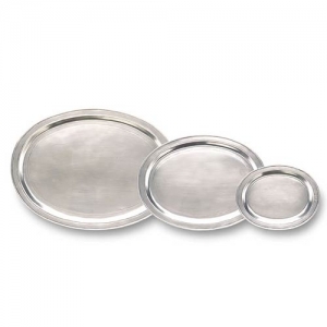 Match Pewter Oval Incised Tray - Small/Medium