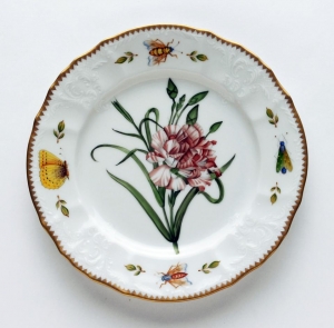 Anna Weatherley Redoute Salad Plate Pink Carnation
