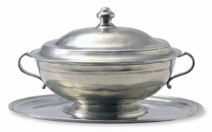 Match Pewter Oval Tray (only) For Tureen
