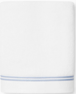 Sferra Aura Nuova White/Sea Bath Towel - 30X60