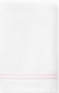 Sferra Aura Nuova White/Pink Hand Towel - 20X30