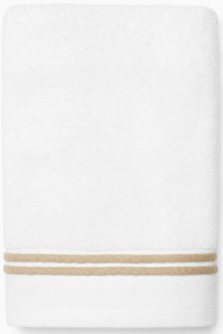 Sferra Aura Nuova White/Sand Hand Towel - 20X30