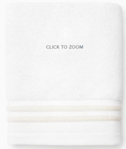 Sferra Aura Nuova White/Ivory Wash Cloth - 12X12