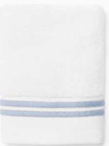 Sferra Aura Nuova White/Sea Wash Cloth - 12X12