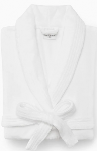 Sferra Cielo White Bathrobe - Large