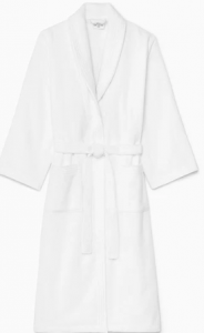 Sferra Cielo White Bathrobe - Extra Large
