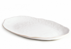 Simon Pearce Burlington Cloud Oval Platter
