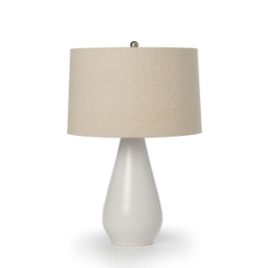 Simon Pearce Bristol Pottery Lamp / Alabaster - 25"