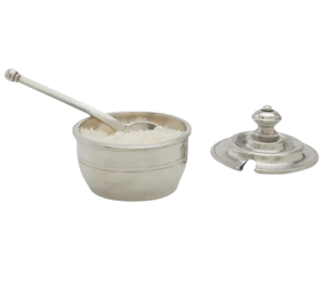 Match Pewter Piccolo Salt Cellar w/ Lid & Spoon