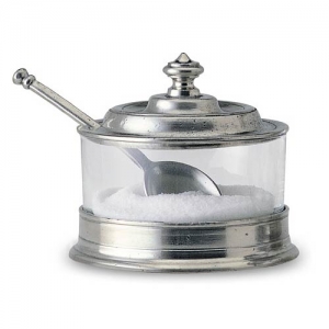 Match Pewter Jam Pot W/Spoon