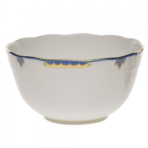 Herend Princess Victoria Blue Round Bowl - 7.5"