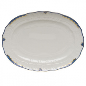 Herend Princess Victoria Blue Platter - 15 Inch