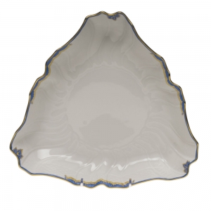 Herend Princess Victoria Blue Triangle Dish