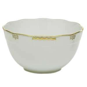 Herend Princess Victoria Gray Round Bowl - 7.5"