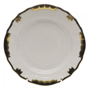 Herend Princess Victoria Black Bread & Butter Plate