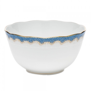 Herend Fishscale Blue Round Bowl