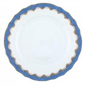 Herend Fishscale Blue Dinner Plate