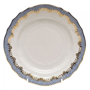 Herend Fishscale Light Blue Bread And Butter Plate