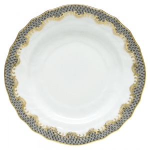 Herend Fishscale Gray Bread & Butter Plate - 6"