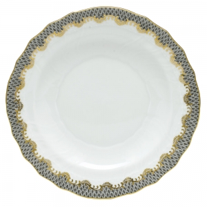 Herend Fishscale Gray Salad Plate - 7.5"