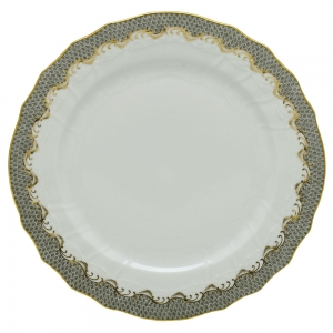 Herend Fishscale Gray Service Plate - 11"