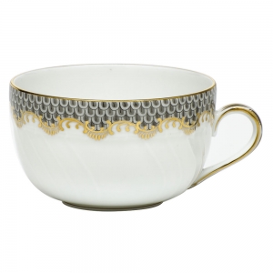 Herend Fishscale Gray Canton Cup - 6 oz.
