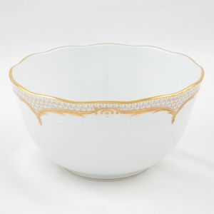Herend Golden Elegance Round Bowl - 7.5"