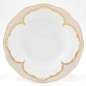Herend Golden Elegance Rim Soup Plate - 8"