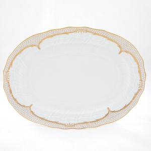 Herend Golden Elegance Oval Platter - 15"