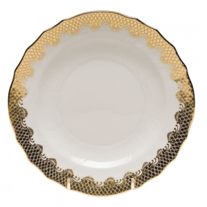 Herend Fishscale Gold Salad Plate