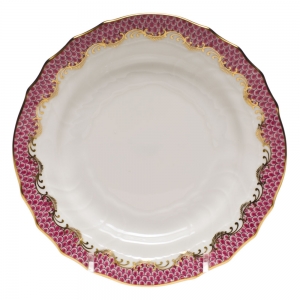 Herend Fishscale Pink Bread And Butter Plate