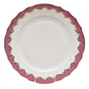 Herend Fishscale Pink Dinner Plate