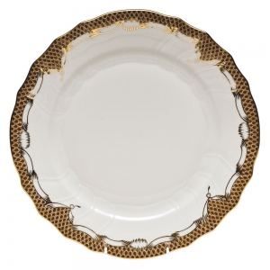 Herend Fishscale Brown Dinner Plate