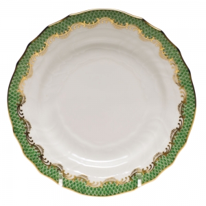 Herend Fishscale Jade Bread + Butter Plate - 6"