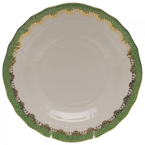 Herend Fishscale Jade Dessert Plate - 8.25"