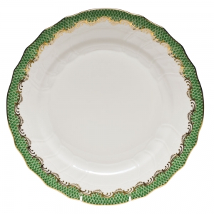 Herend Fishscale Jade Dinner Plate - 10.5"