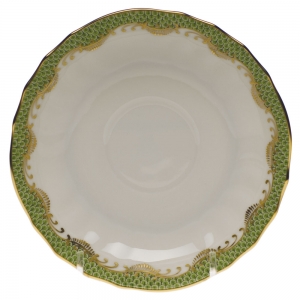 Herend Fishscale Evergreen Canton Saucer