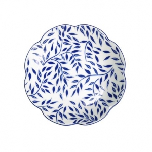 Royal Limoges Olivier Blue Deep Soup / Pasta Plate - 8.5"