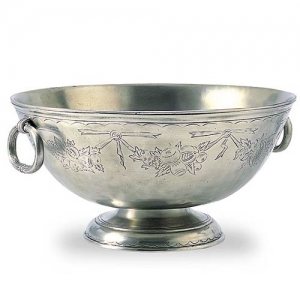 Match Pewter Deep Footed Bowl - Engraved