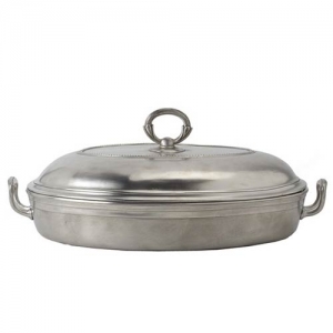 Match Pewter Toscana Pyrex Casserole Dish - Large w/ Lid