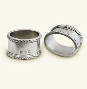 Match Pewter Luisa Oval Napkin Ring - Pair
