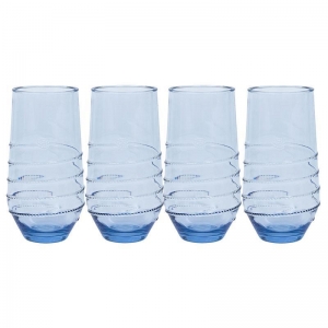 Juliska Amalia Acrylic Ocean Large Tumbler Set  / 4